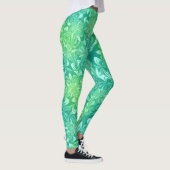 Groene Batik Bloemen leggings (Rechts)