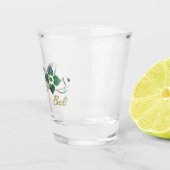 Groene Batik Patchwork Flowers Shot Glas (Rechts)