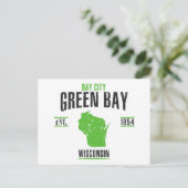 Groene bay briefkaart (Staand voorkant)