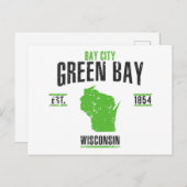 Groene bay briefkaart (Voorkant / Achterkant)