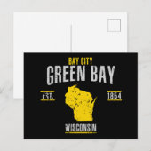Groene bay briefkaart (Voorkant / Achterkant)
