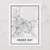 Groene Bay-kaart Briefkaart (Voorkant)