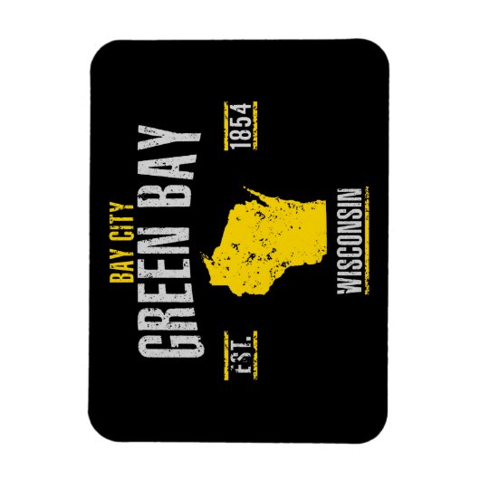 Groene bay magneet (Verticaal)