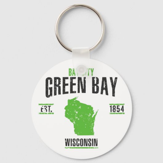 Groene bay sleutelhanger (Voorkant)