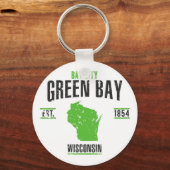 Groene bay sleutelhanger (Voorkant)