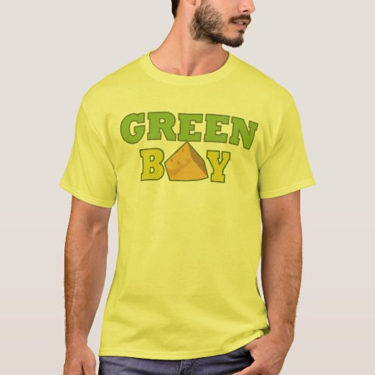 Groene Bay T-Shirt-Yellow T-shirt (Voorkant)