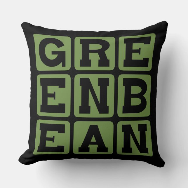 Groene Bean, groenten Kussen (Voorkant)