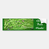 Groene Bean-hoofden! Bumpersticker (Voorkant)