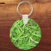 Groene Bean-hoofden! Sleutelhanger (Voorkant)