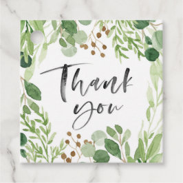 Groene bedankingslabels voor cadeautjes bedankjes labels