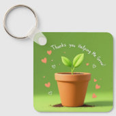 groene Bedankt-straling Sleutelhanger (Voorkant)