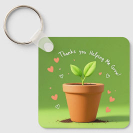 groene Bedankt-straling Sleutelhanger