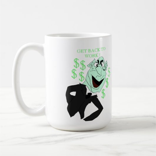 Groene bedrijfsleider pop koffiemok (Links)