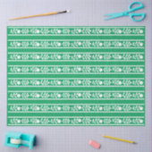 Groene beeninleg bloemrand decoupagepapier tissuepapier (Craft)