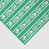 Groene beeninlegwerk bloemrand decoupagepapier tissuepapier (Detail)