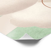 Groene Beer ballonboeken en Baby Poster (Hoek)