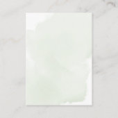 Groene Beer Geslachtsonzijdige Bloemige Luierraffl Informatiekaartje (Achterkant)