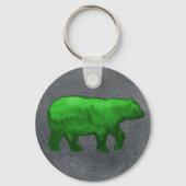 Groene Beer Sleutelhanger (Voorkant)