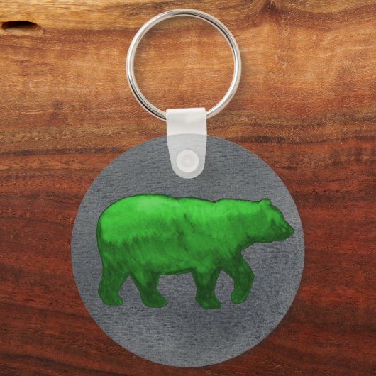 Groene Beer Sleutelhanger (Voorkant)