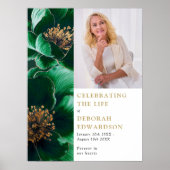 Groene begrafenisviering van het leven Fototeken Poster (Voorkant)