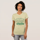 Groene behandeling mensen met knelpunten en hart t-shirt (Voorkant volledig)