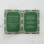 Groene Beige Ikat geometrische alles in één Sikh b (Binnen)