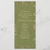 Groene Beige programma's voor patroonweddenschapp (Voorkant)