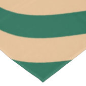 Groene Beige Zebra Stripe Minimalistische Lente Zo Tafelkleed (Gekanteld)