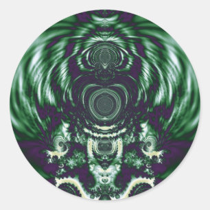 Groene bel ronde sticker