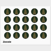 Groene Bell Kerstboom Stickers (Vel)