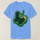 Groene Bell Pepper Half Slice T-shirt (Design voorkant)