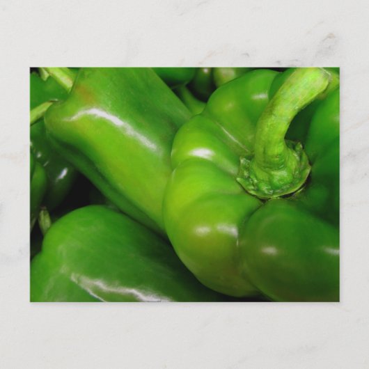 Groene Bell Peppers Cadeaus Range Briefkaart (Voorkant)