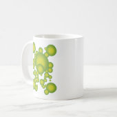 Groene bellen koffiemok (Voorkant links)