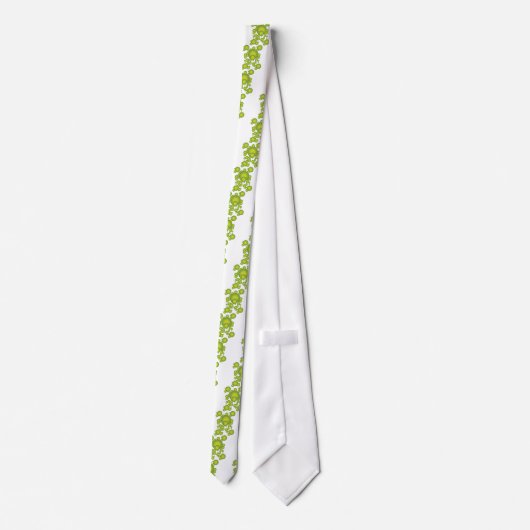 Groene bellen stropdas (Achterkant)