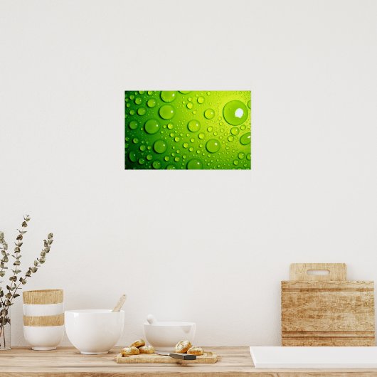 Groene belletjes poster (Keuken)