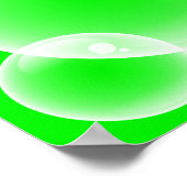 Groene belletjes poster (Hoek)