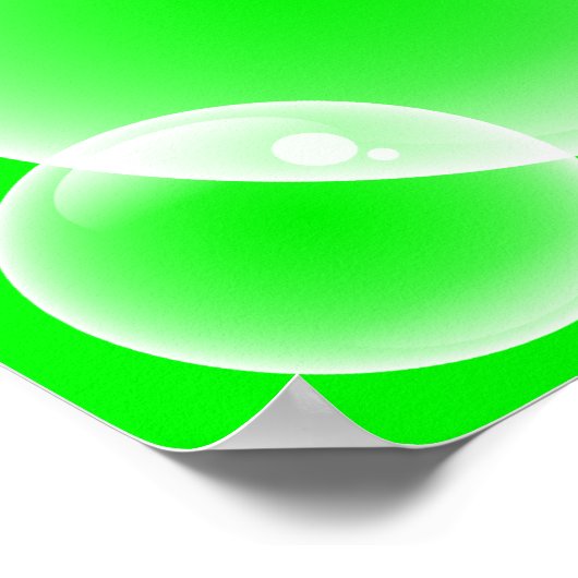 Groene belletjes poster (Hoek)