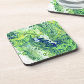 Groene belletjes set van zes Onderzetters (Linkerzijde)