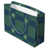 Groene benzine logo groot cadeauzakje (Achterkant Gekanteld)