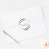 Groene beplanting Eucalyptus Bruiloft  Ronde Sticker (Envelop)