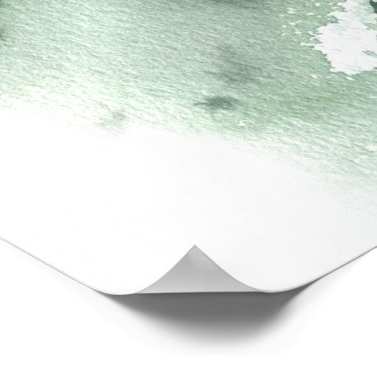 Groene berg land feestelijke verwelkoming  poster (Hoek)