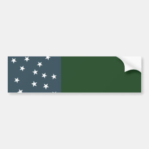 Groene bergboeien en de vlag van de Vermont-republ Bumpersticker