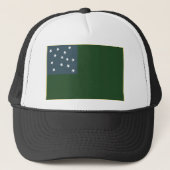 Groene bergboeien en de vlag van de Vermont-republ Trucker Pet (Voorkant)