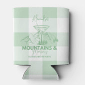 Groene bergen en Martinis Bachelorette Blikjeskoeler (Achterkant)