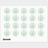 Groene bergen en Martinis Bachelorette Ronde Sticker (Vel)