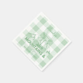 Groene bergen en Martinis Bachelorette Servet (Hoek)