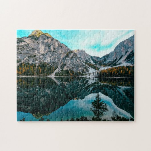 Groene bergen Foto Lake Spring Mountain 4k Wallp Legpuzzel (Horizontaal)