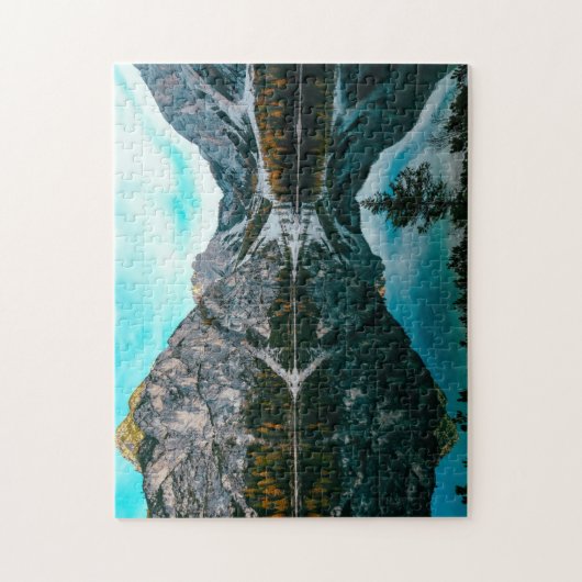 Groene bergen Foto Lake Spring Mountain 4k Wallp Legpuzzel (Verticaal)