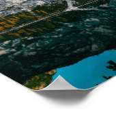 Groene bergen Foto Lake Spring Mountain 4k Wallp Poster (Hoek)