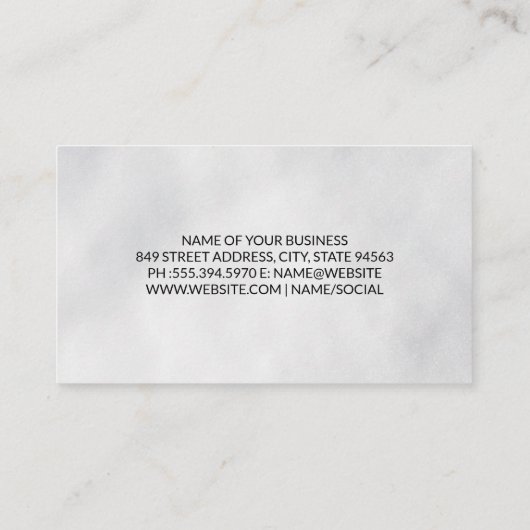 Groene Bergen | Gestileerd Natuurlijk Visitekaartje (Achterkant)